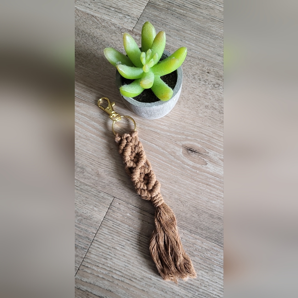 Handcrafted Macramé Keychain